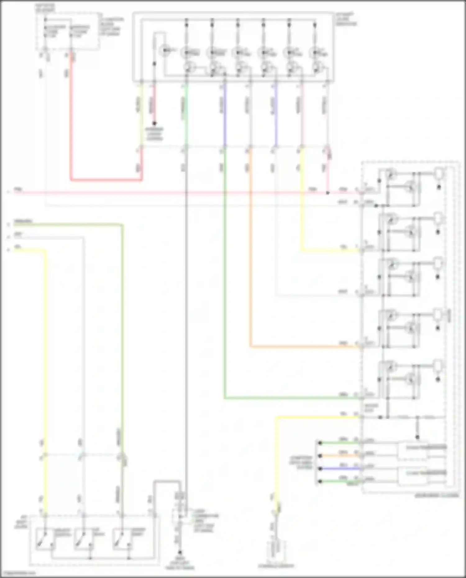 Wiring diagram blu/wht for Kia Rio IV facelift (2020-2024) (1 of 1)