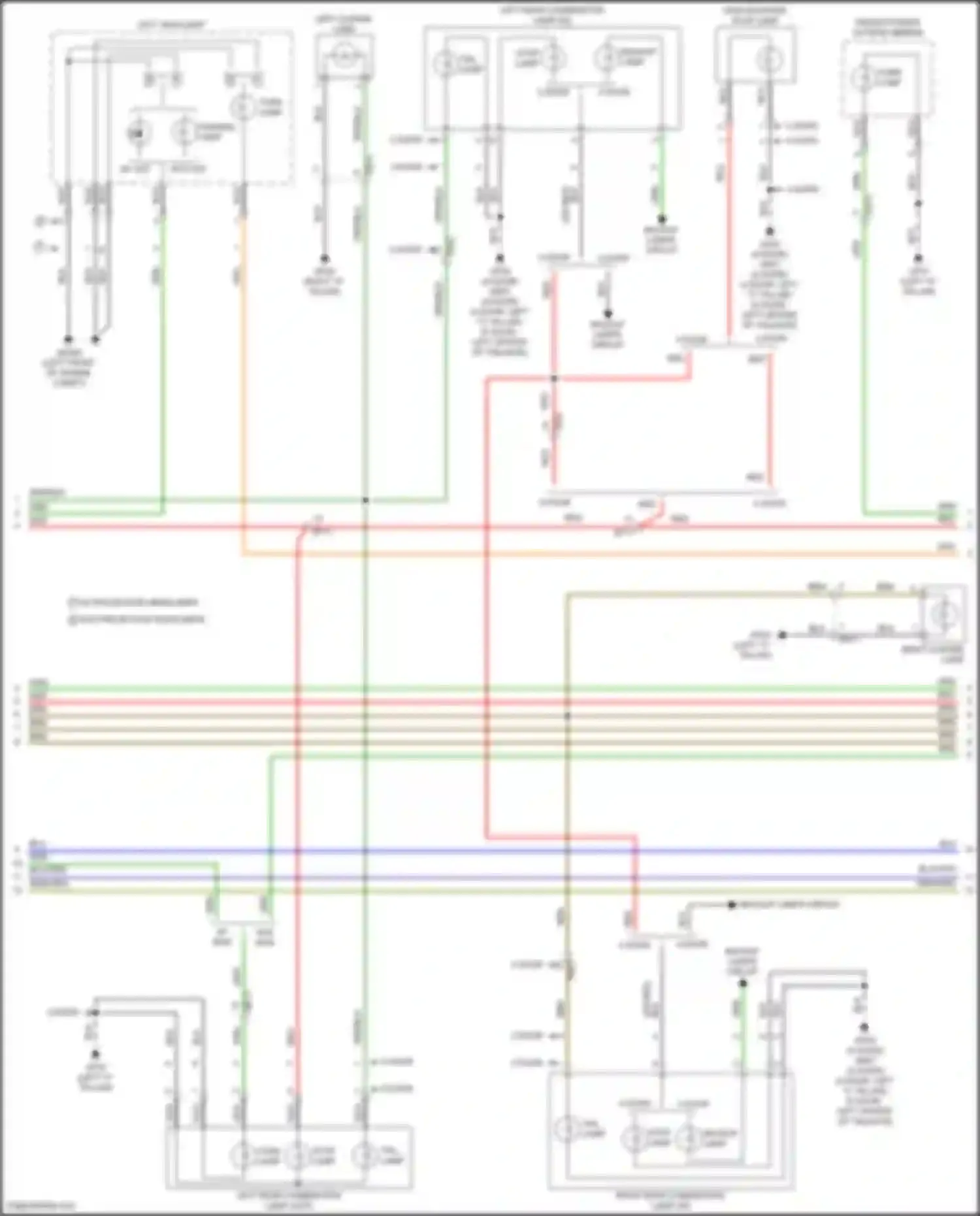 Wiring diagram driver power outside mirror for Kia Rio IV facelift (2020-2024) (4 of 6)