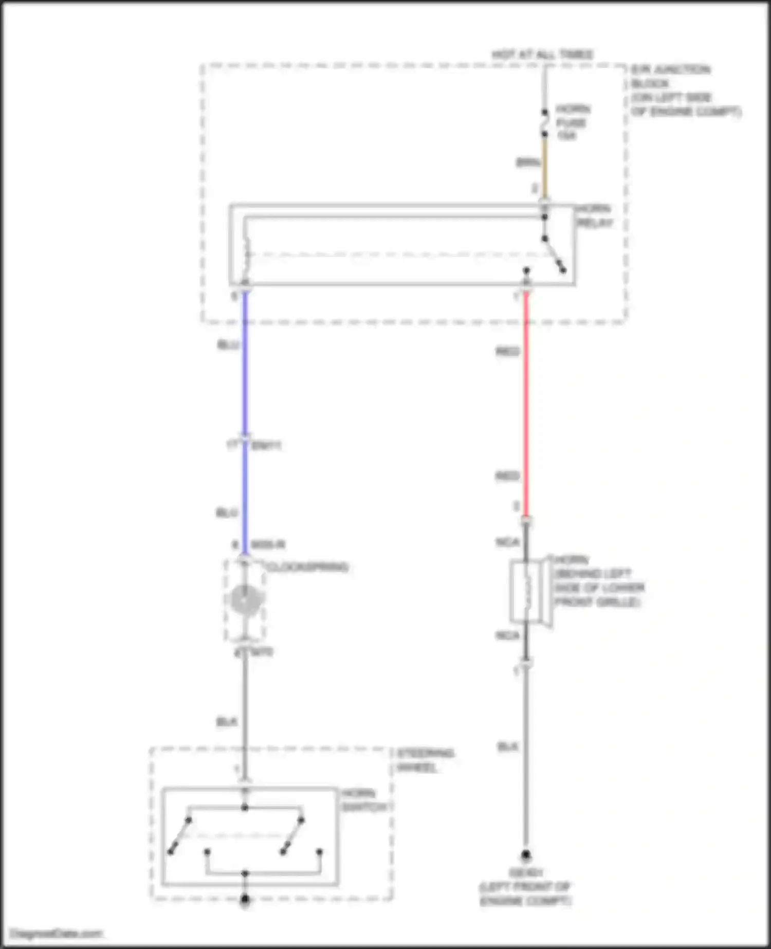 Wiring diagram e/r junction block for Kia Rio IV facelift (2020-2024) (8 of 29)