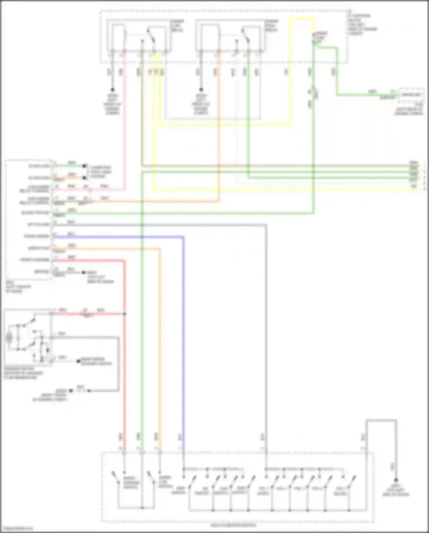Wiring diagram front wiper sw for Kia Rio IV facelift (2020-2024) (2 of 2)