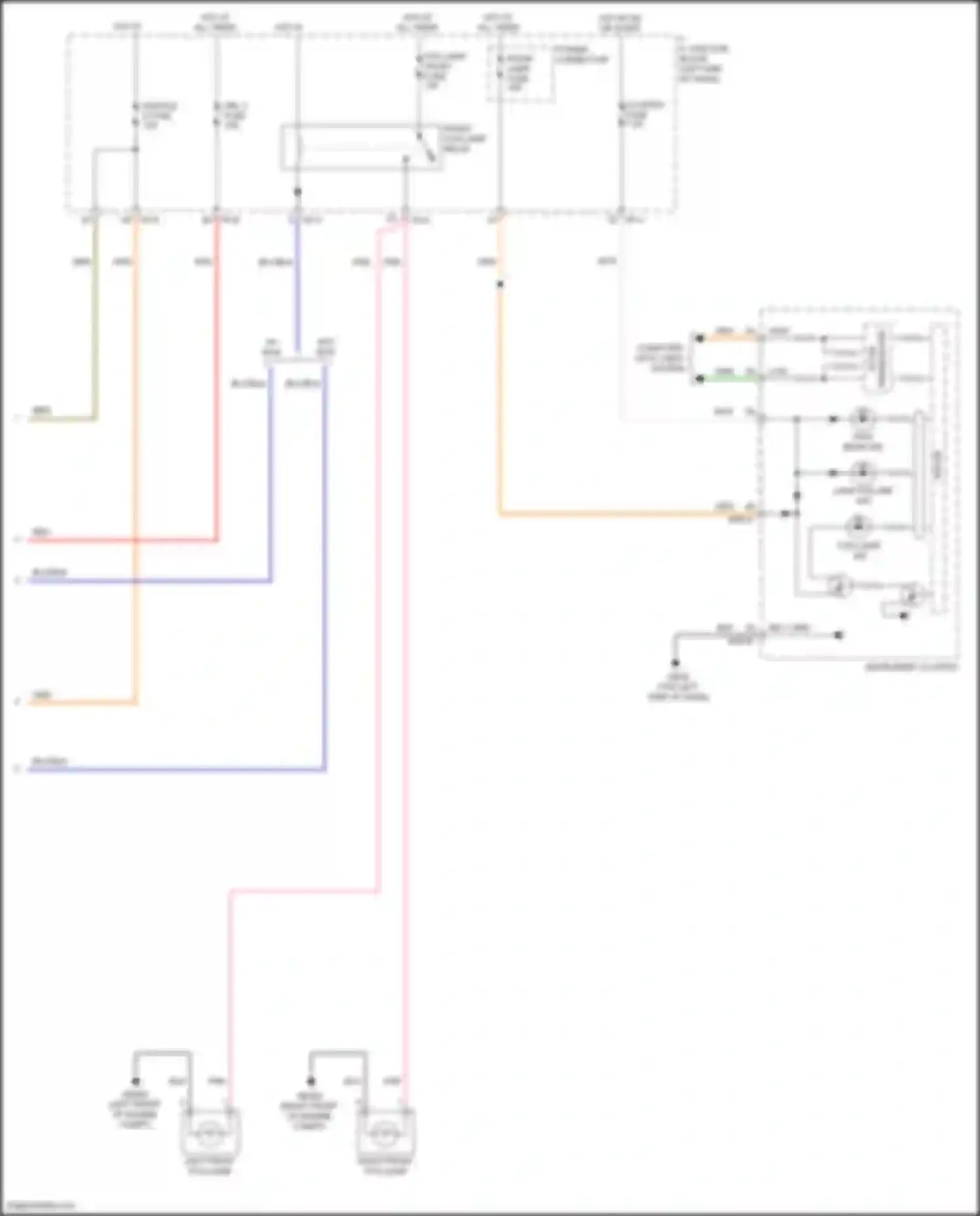 Wiring diagram lamp failure ind for Kia Rio IV facelift (2020-2024) (2 of 2)
