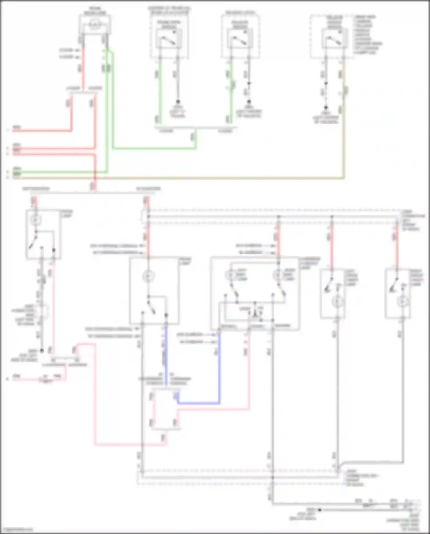 Wiring diagram left "c" pillar) for Kia Rio IV facelift (2020-2024) (2 of 17)