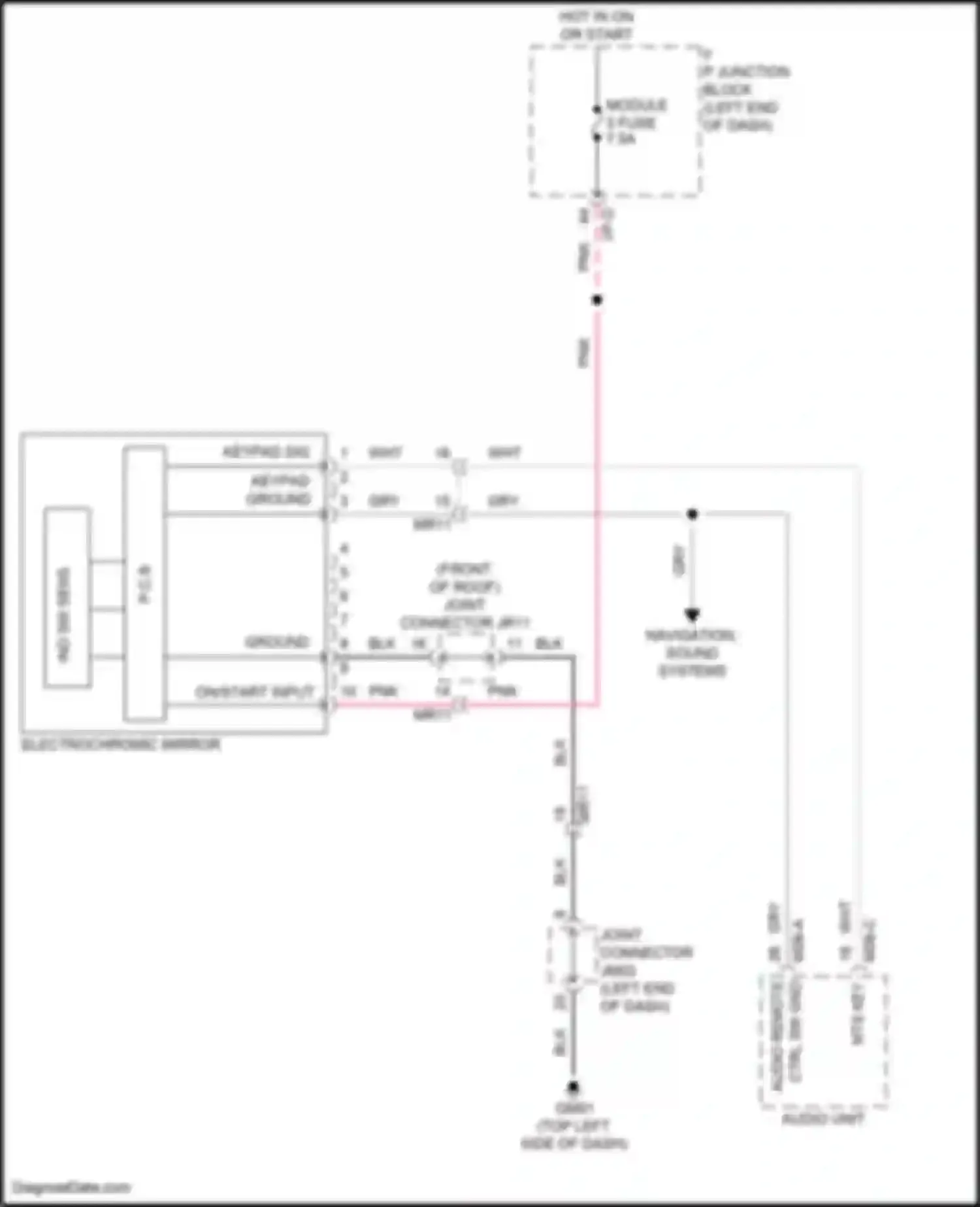 Wiring diagram mts key in for Kia Rio IV facelift (2020-2024) (1 of 2)