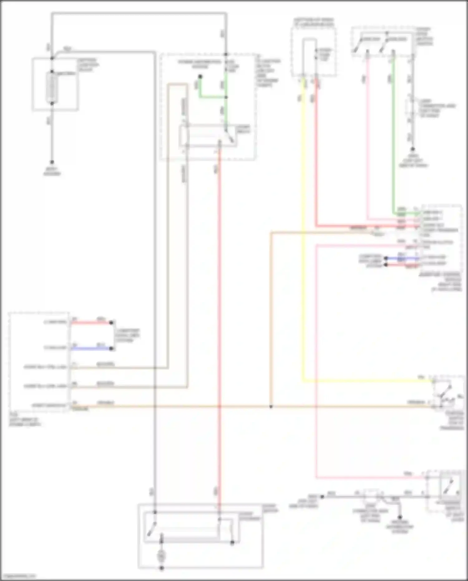 Wiring diagram p position switch for Kia Rio IV facelift (2020-2024) (3 of 3)