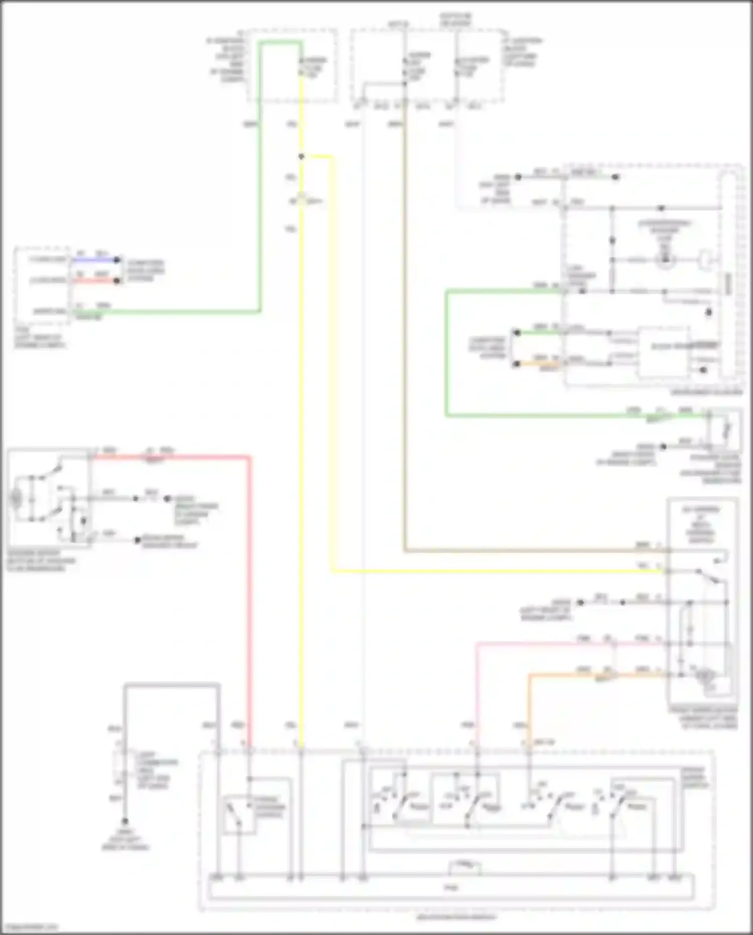 Wiring diagram washer low ind for Kia Rio IV facelift (2020-2024) (2 of 2)