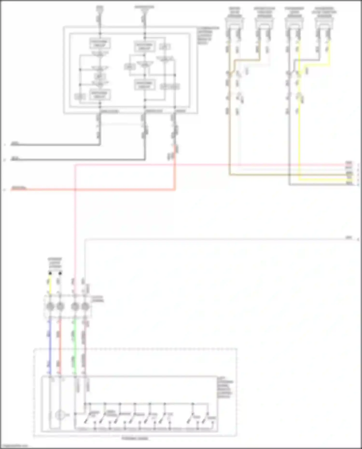Car Wiring Diagrams for Rio Kia IV (2017-2020): Radio circuit, w/o navigation (2 of 3)