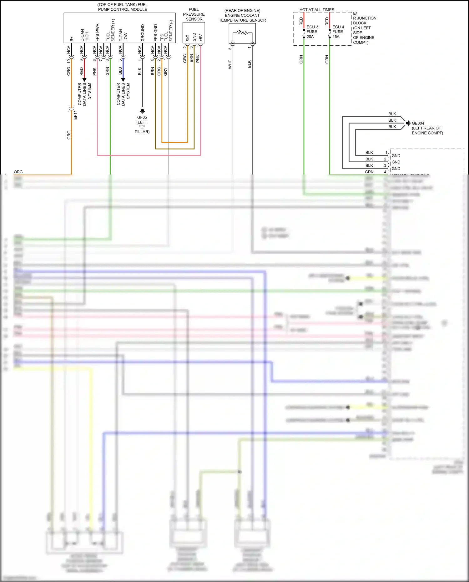 Kia Rio IV (2017-2020) a/con relay ctrl wiring diagram  (1 of 1)