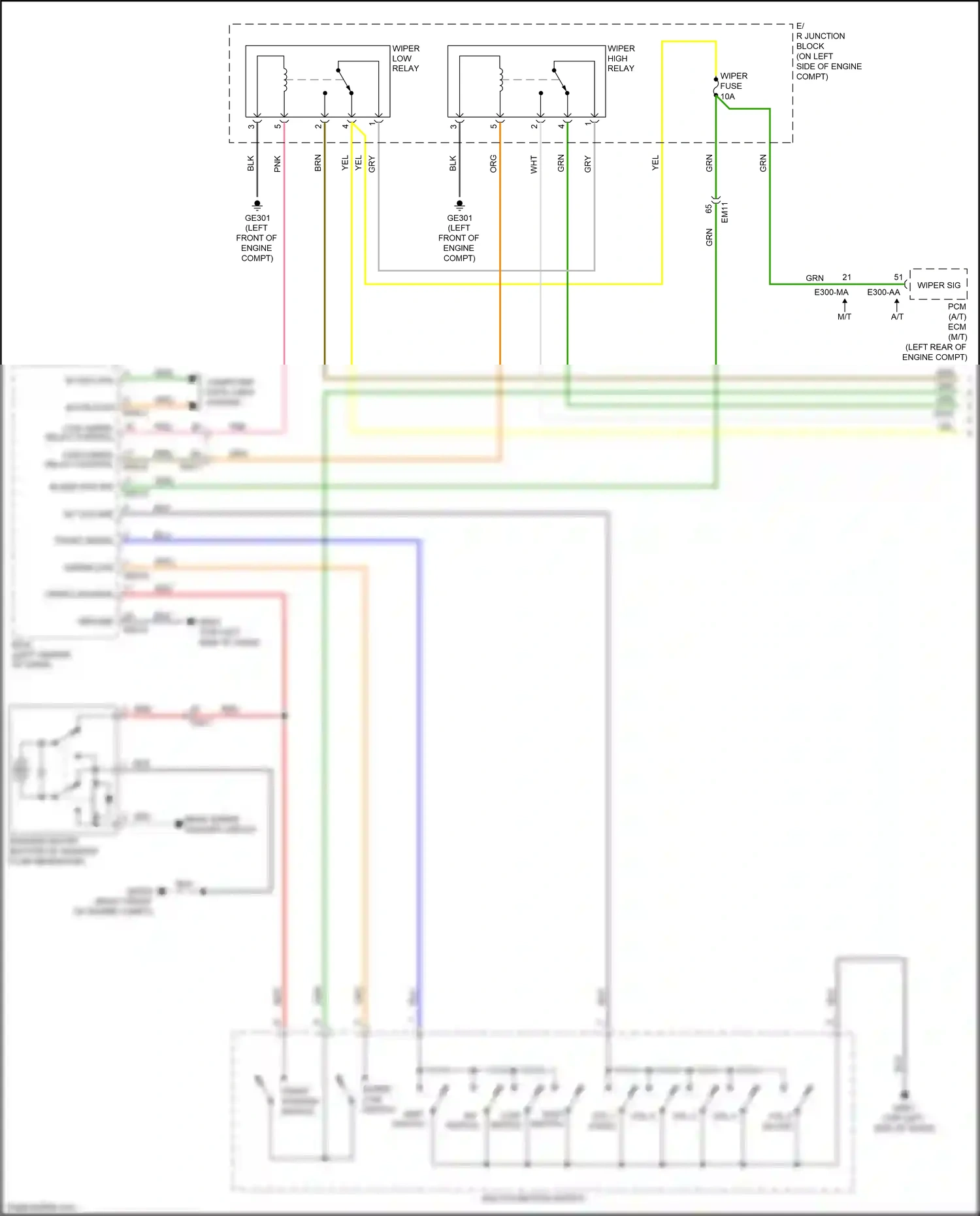 Kia Rio IV (2017-2020) b-can high wiring diagram  (14 of 21)