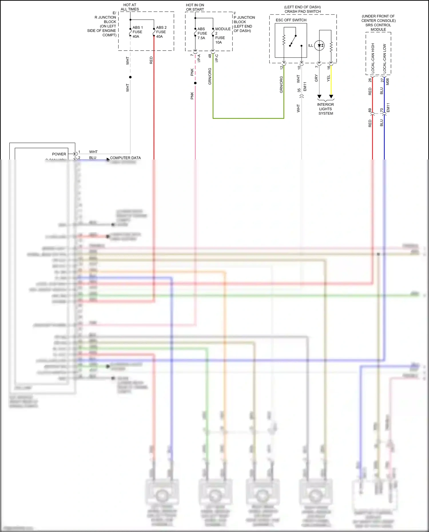 Kia Rio IV (2017-2020) b sig wiring diagram  (1 of 3)