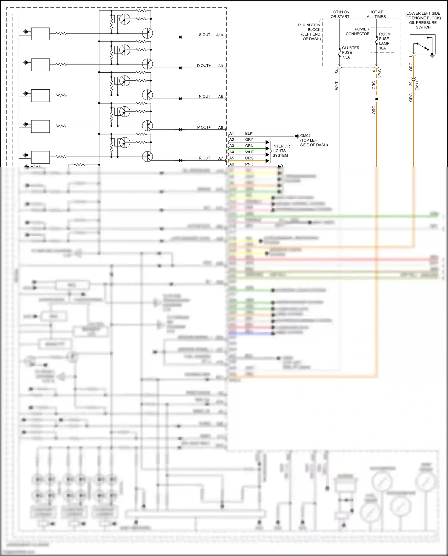 Kia Rio IV (2017-2020) constant current wiring diagram  (1 of 1)