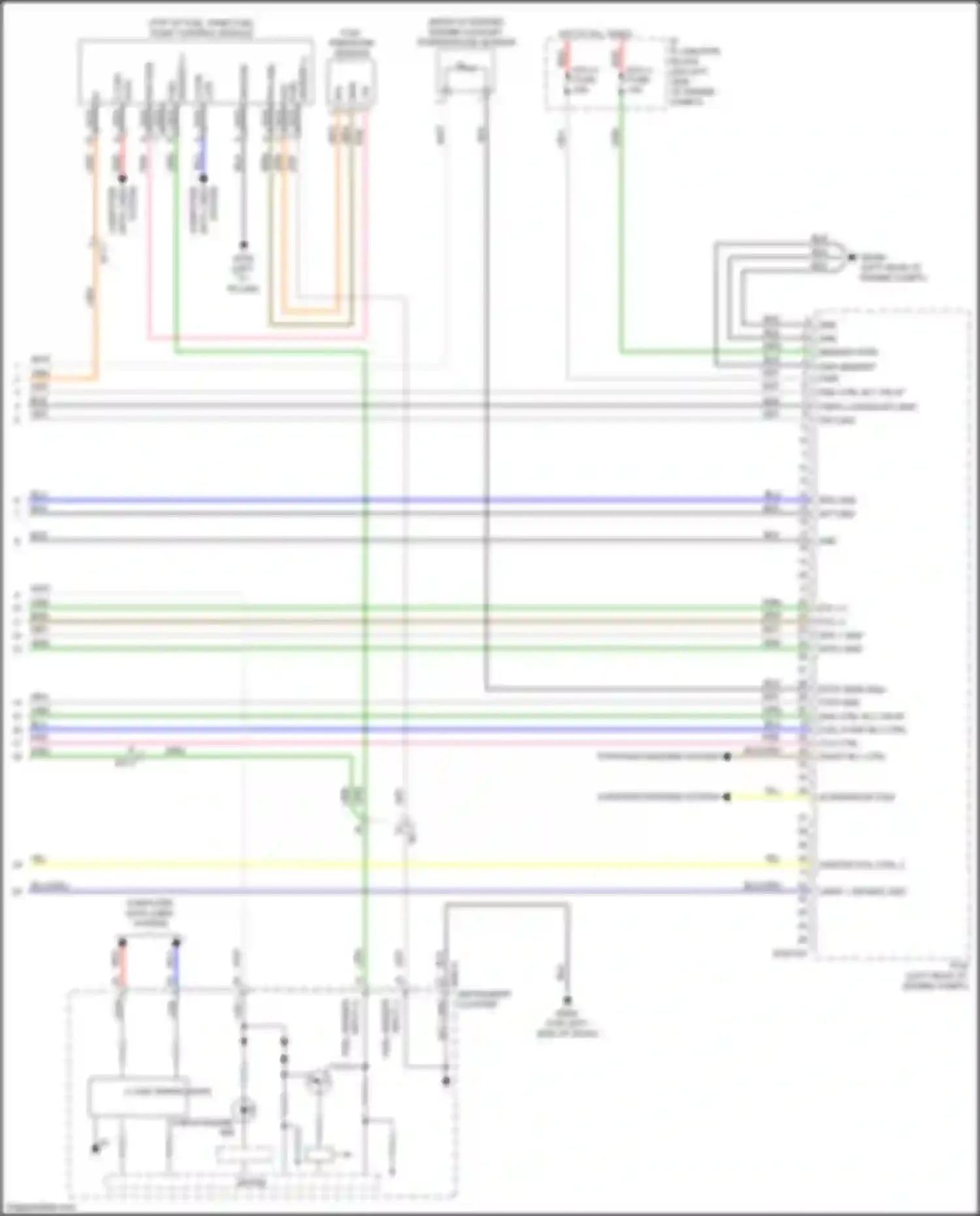 Wiring diagram data lines for Kia Rio IV (2017-2020) (1 of 2)