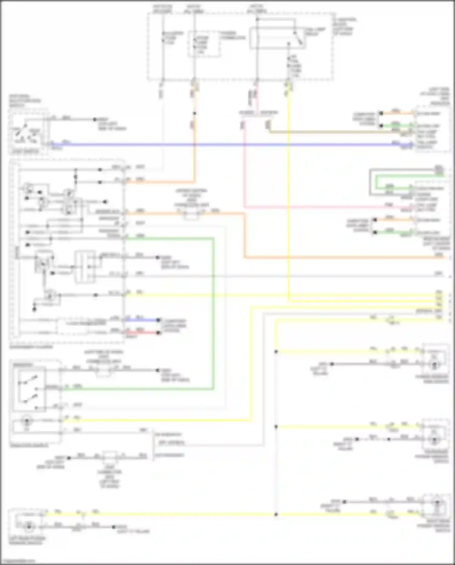 Wiring diagram instrument cluster for Kia Rio IV (2017-2020) (6 of 34)