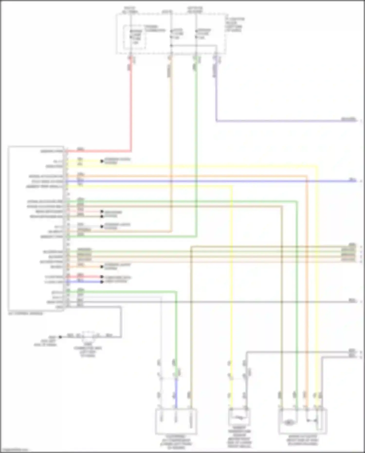 Wiring diagram intake actuator for Kia Rio IV (2017-2020) (2 of 2)