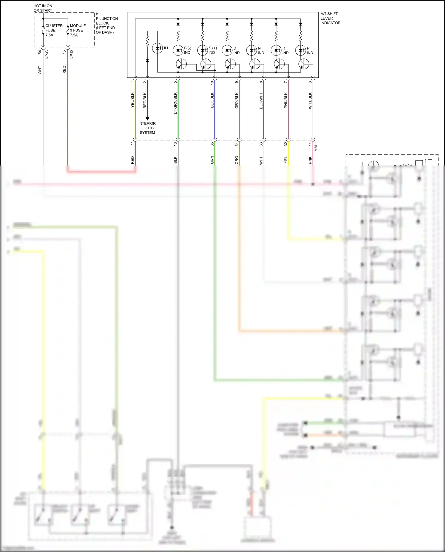 Kia Rio IV (2017-2020) i/p-c wiring diagram  (40 of 51)