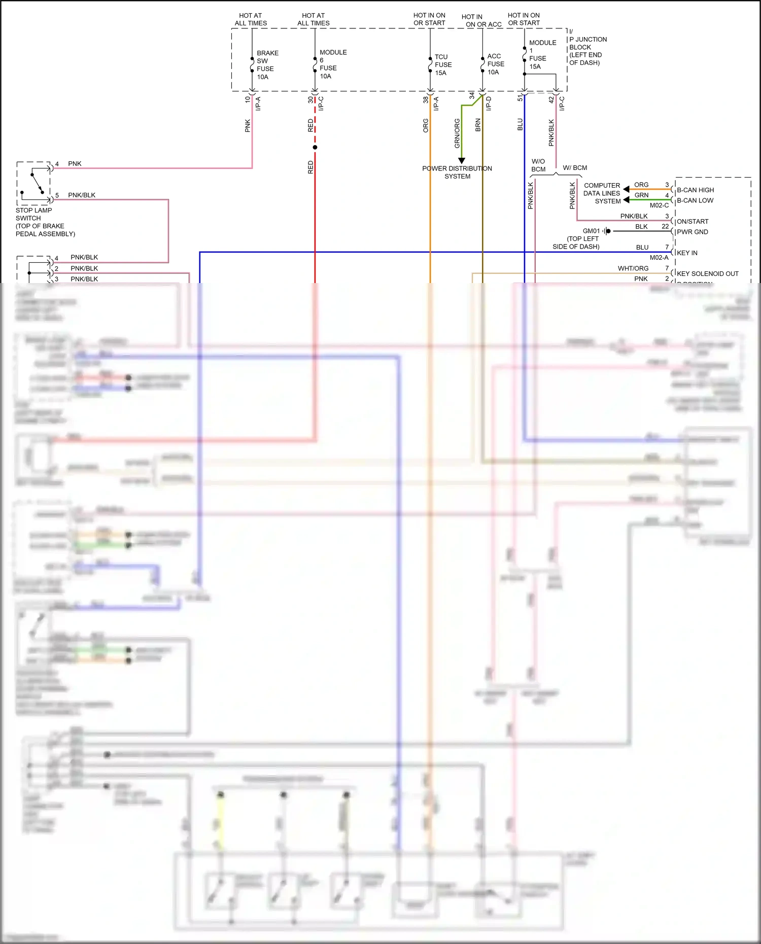 Kia Rio IV (2017-2020) i/p-d wiring diagram  (10 of 41)