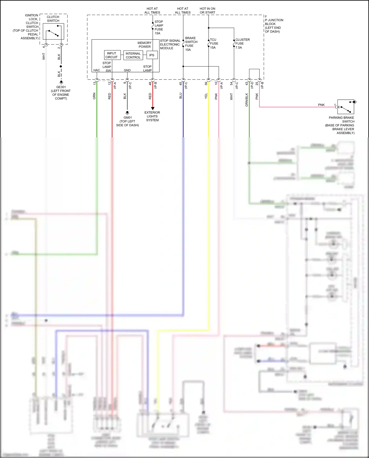 Kia Rio IV (2017-2020) i/p-d wiring diagram  (11 of 41)