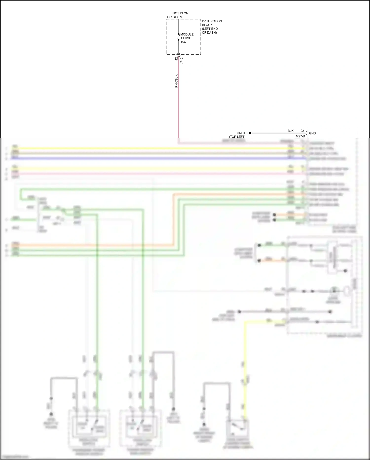 Kia Rio IV (2017-2020) /p-c wiring diagram  (1 of 2)