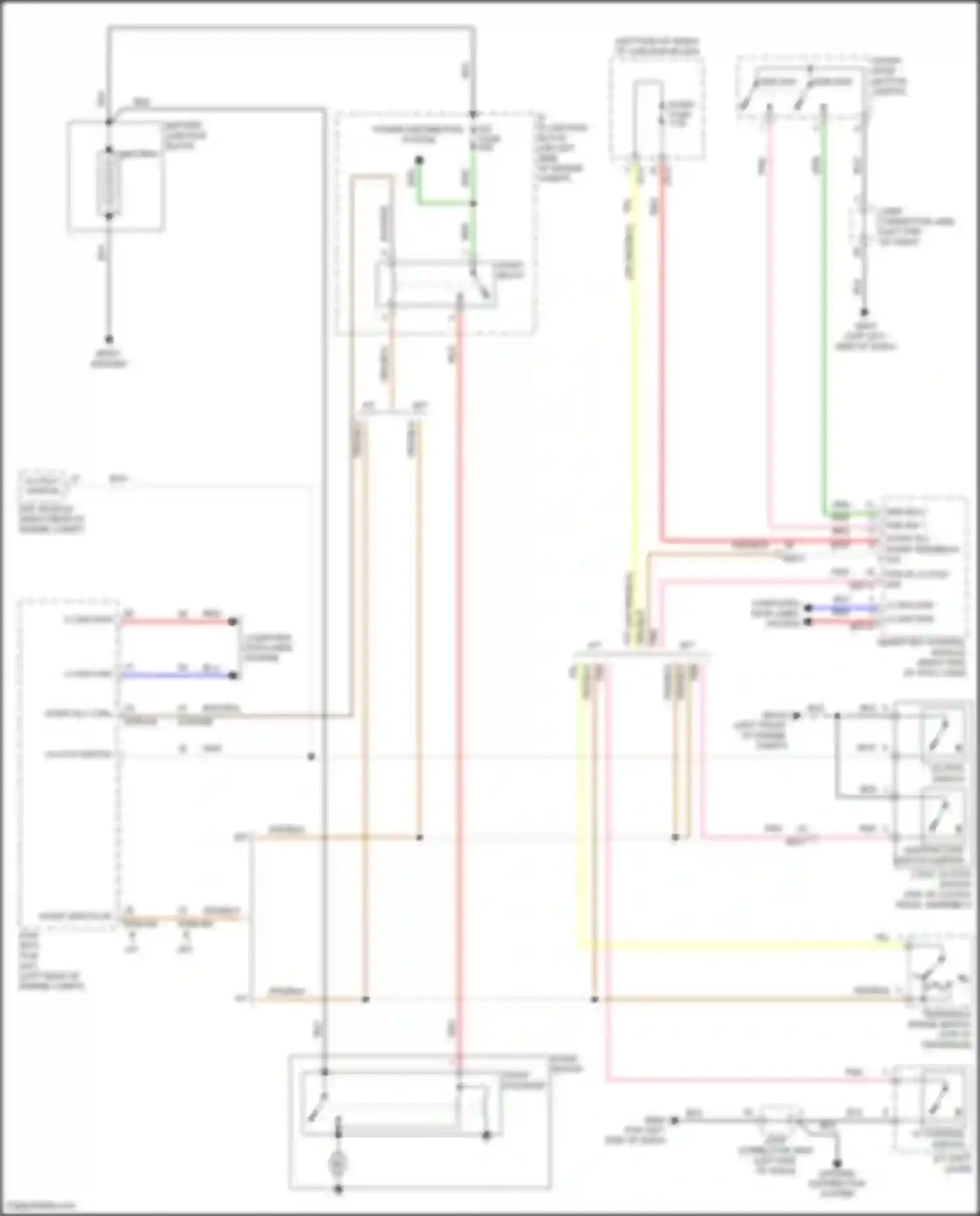 Wiring diagram power distribution system for Kia Rio IV (2017-2020) (3 of 3)