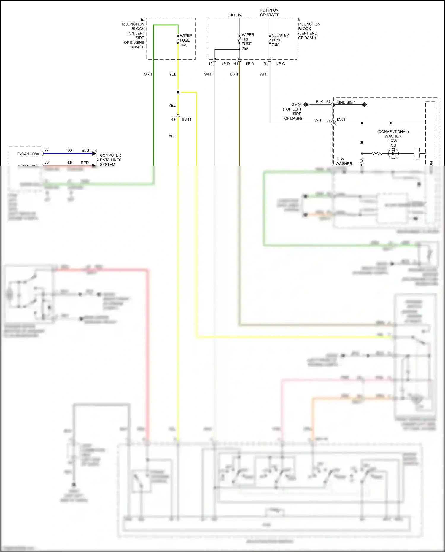 Kia Rio IV (2017-2020) red wiring diagram  (57 of 96)
