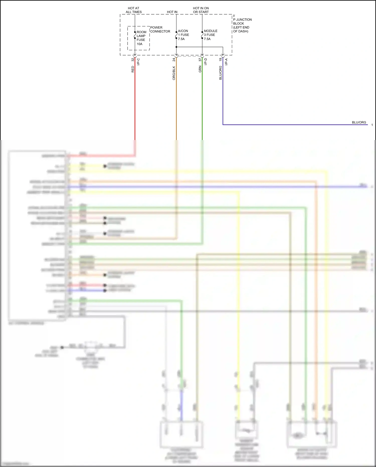 Kia Rio IV (2017-2020) red wiring diagram  (82 of 96)
