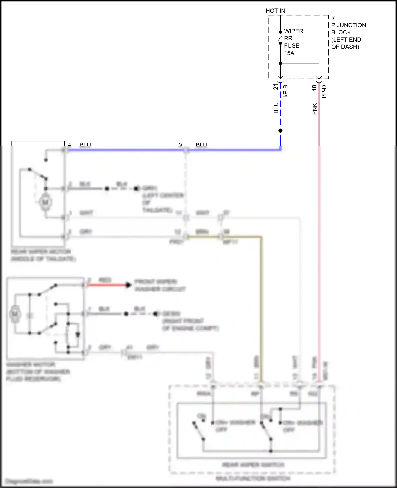 Kia Rio IV (2017-2020) red wiring diagram  (59 of 96)