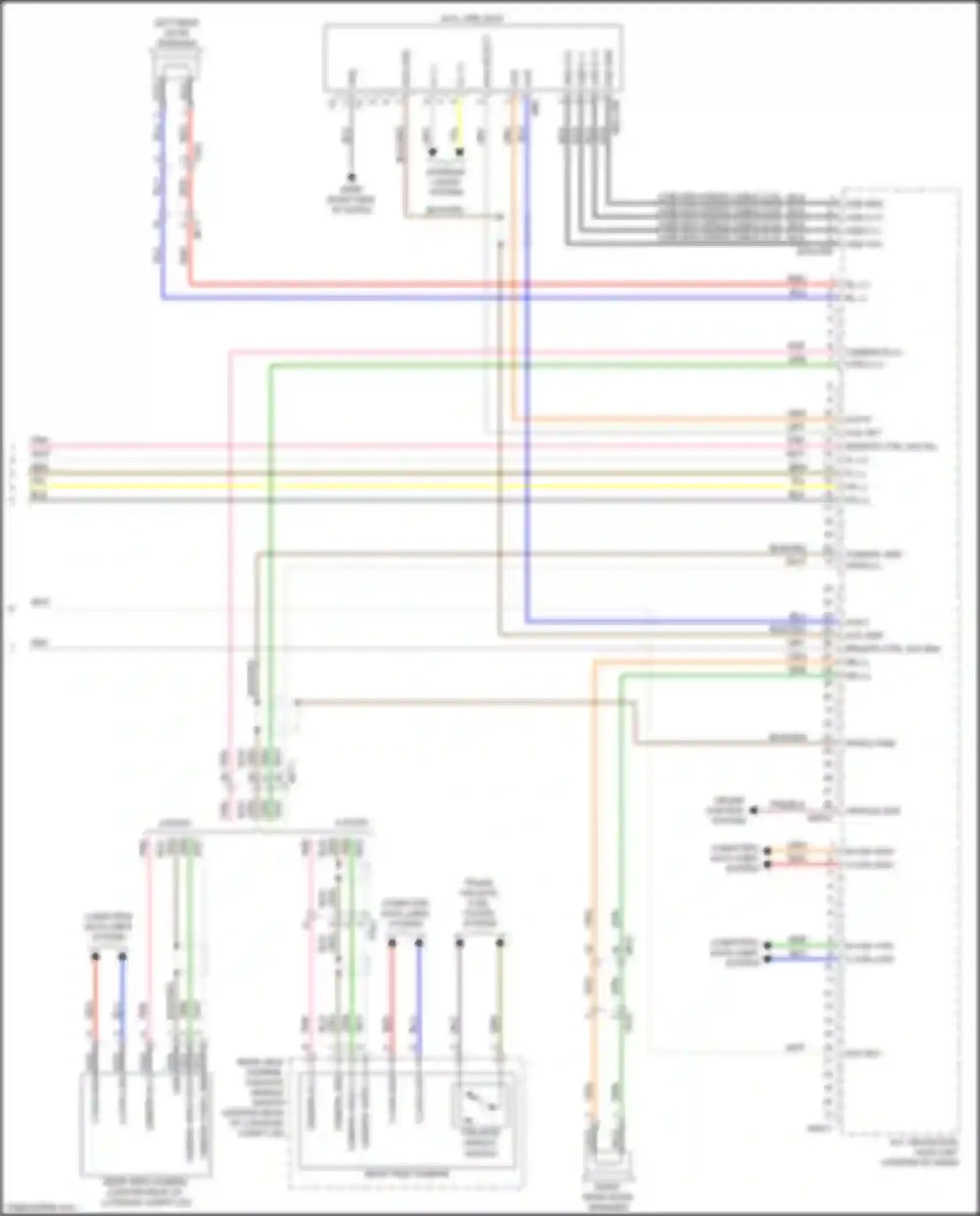 Wiring diagram usb d- for Kia Rio IV (2017-2020) (1 of 3)