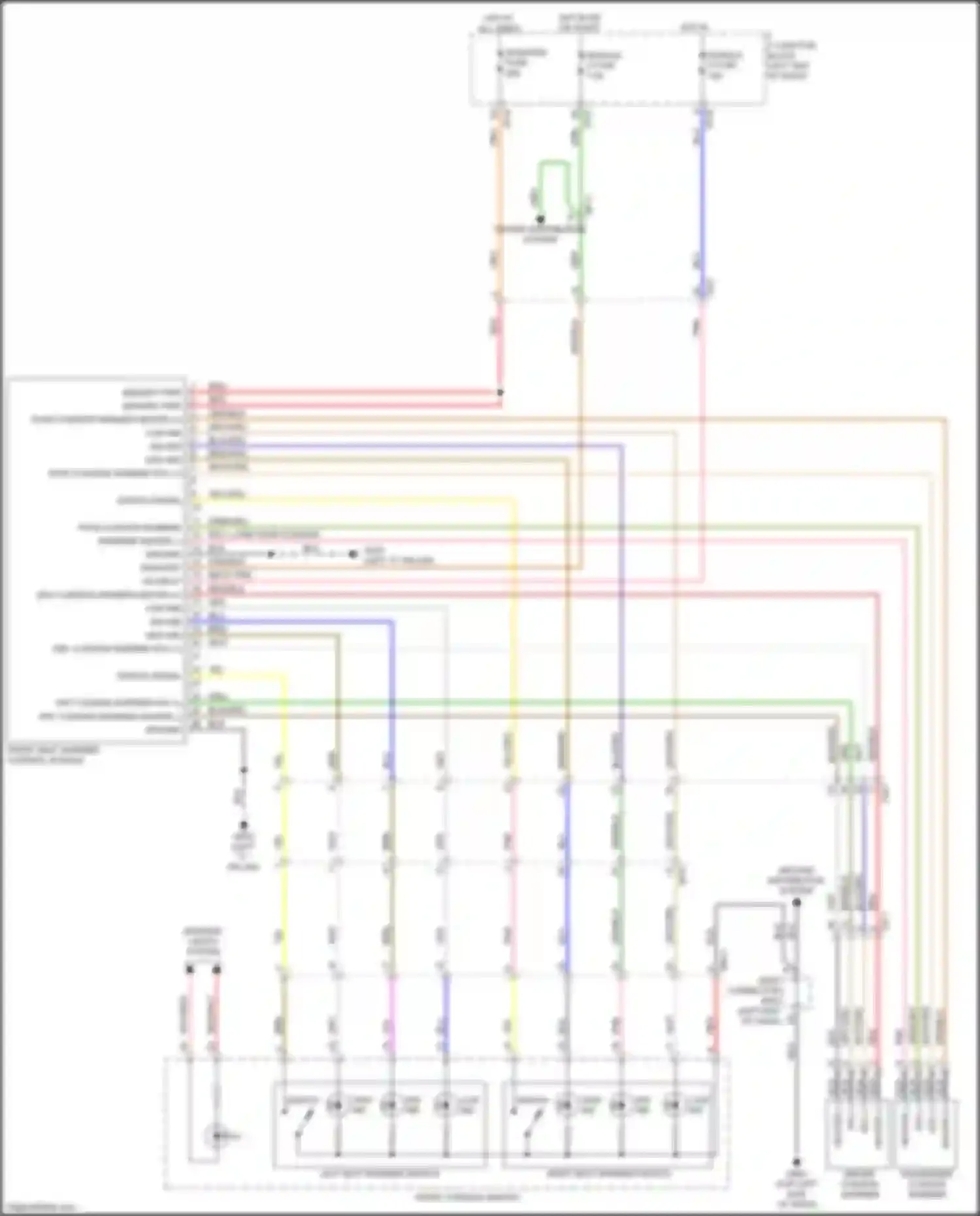 Wiring diagram yel/org for Kia Rio IV (2017-2020) (1 of 2)
