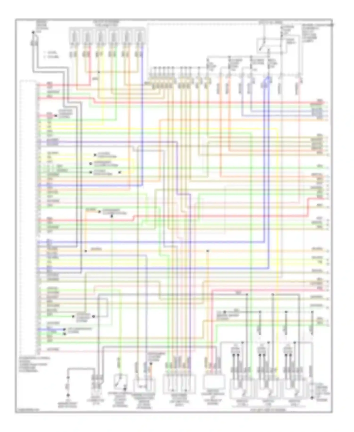 Sedona Kia I (1998-2006): Wiring diagram engine performance 3.5l (1 of 4)