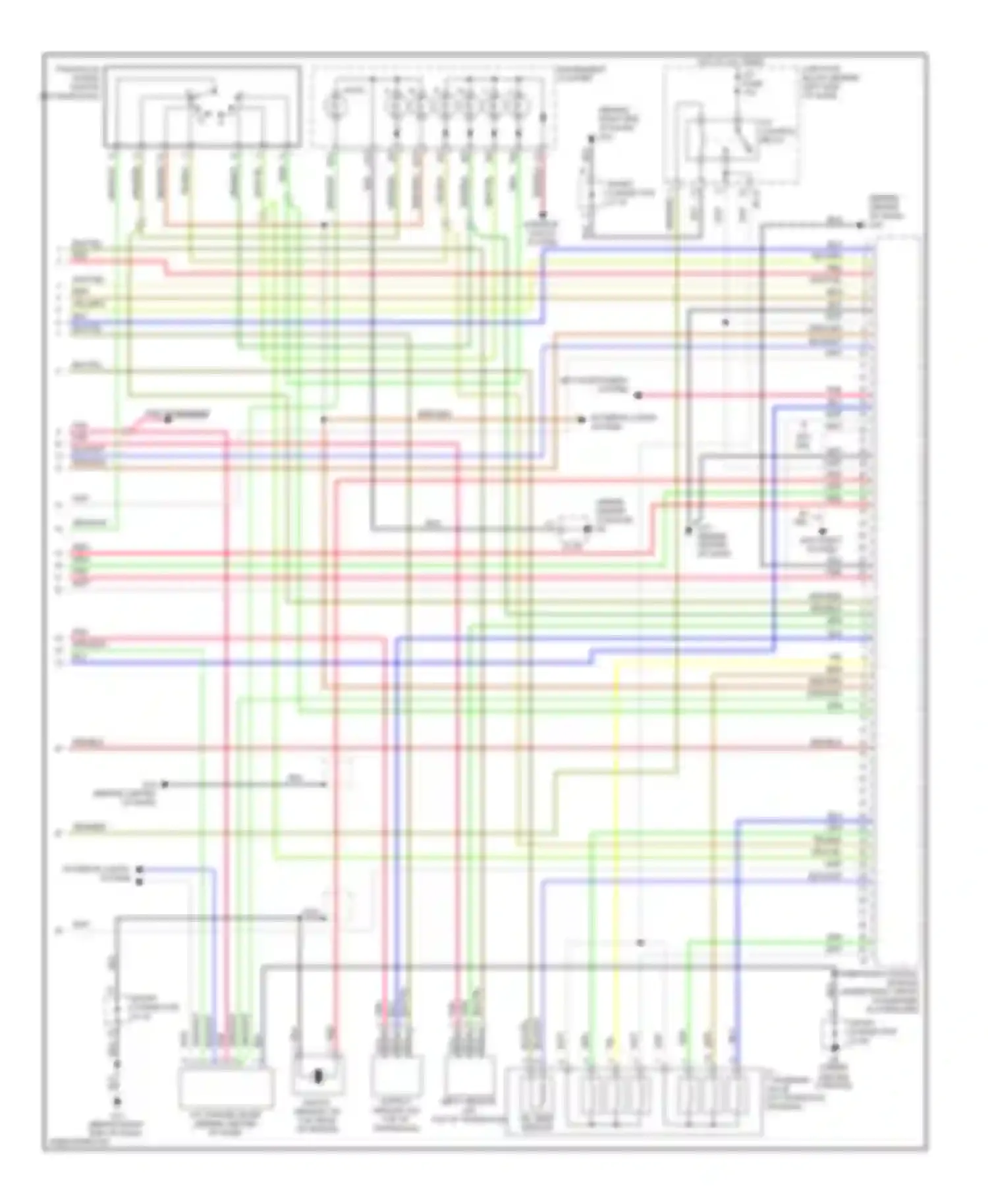Sedona Kia I (1998-2006): Wiring diagram engine performance 3.5l (4 of 4)