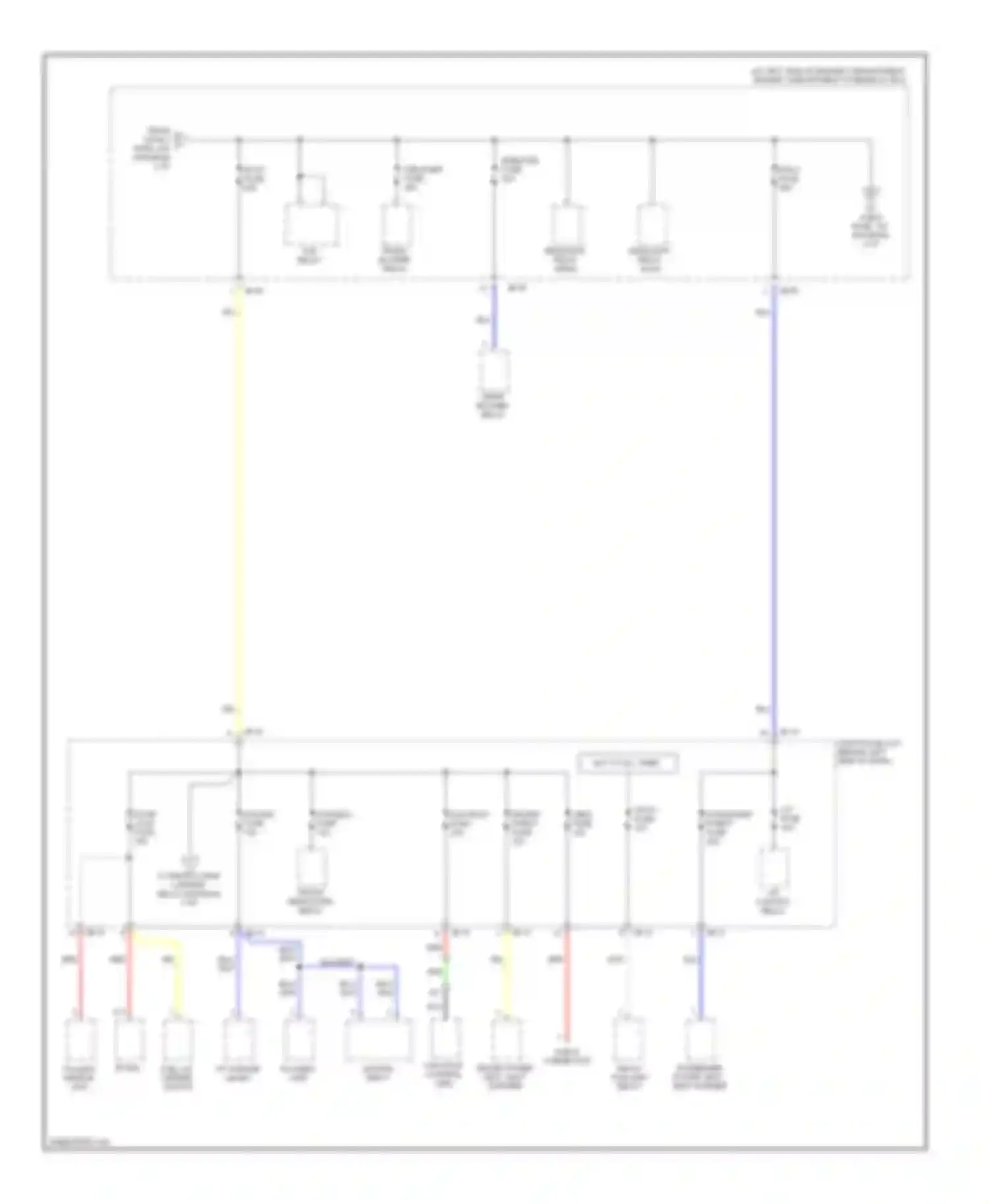 Sedona Kia I (1998-2006): Power distribution circuit (3 of 5)