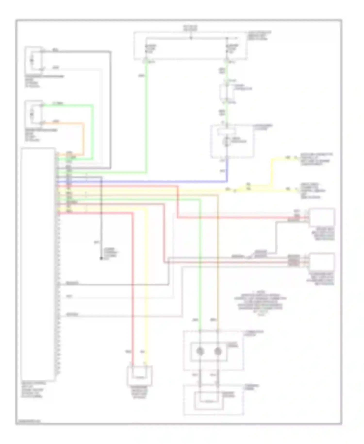 Sedona Kia I (1998-2006): Supplemental restraints circuit