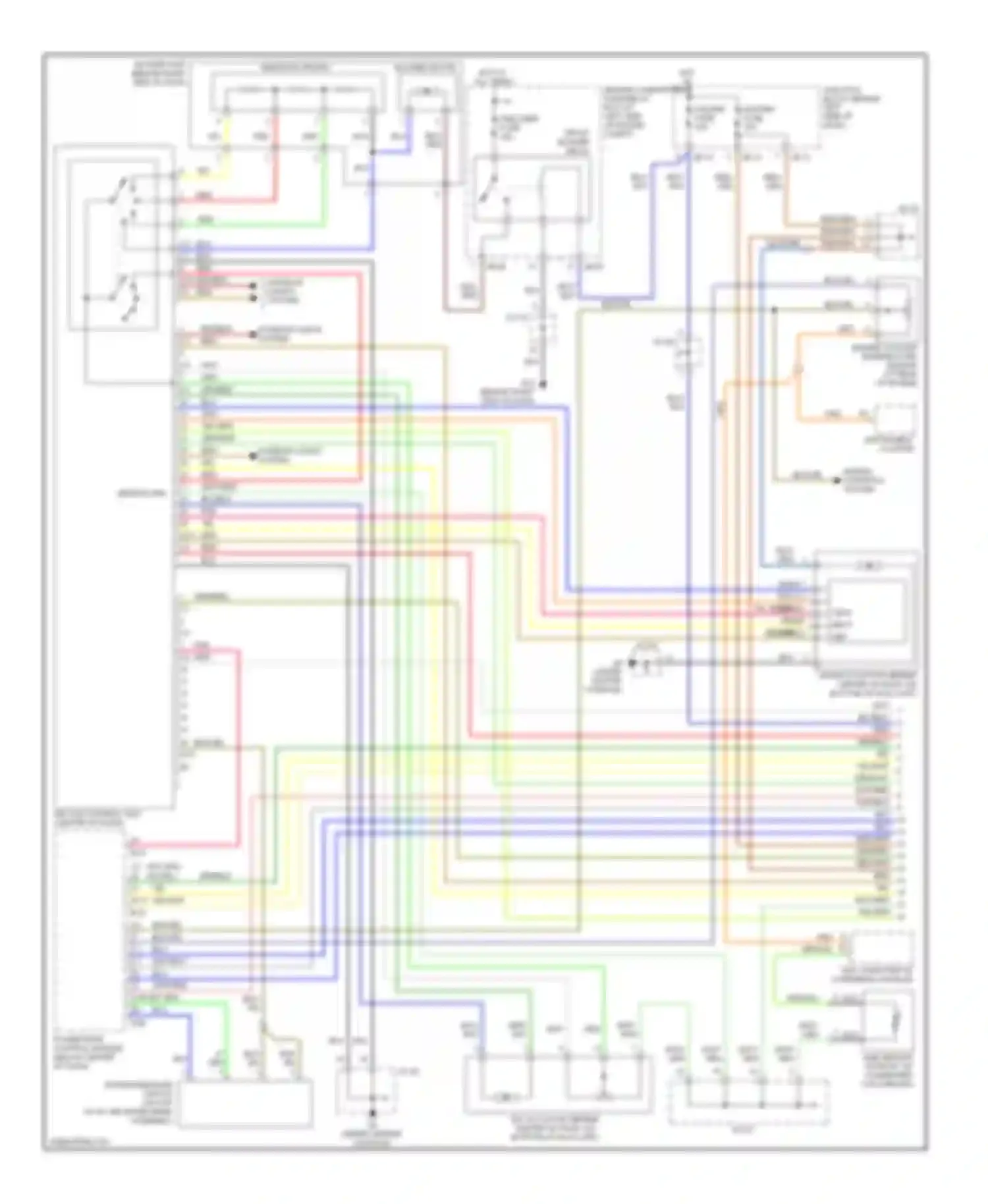 Wiring diagram engine controls system for Kia Sedona I (1998-2006)