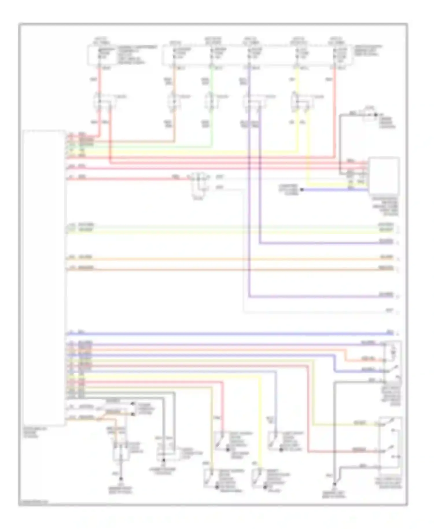 Wiring diagram blu/yel for Kia Sedona I (1998-2006) (1 of 13)