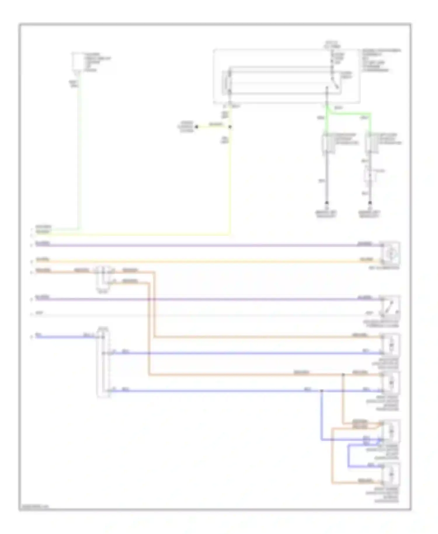 Wiring diagram cruise control system for Kia Sedona I (1998-2006) (1 of 2)