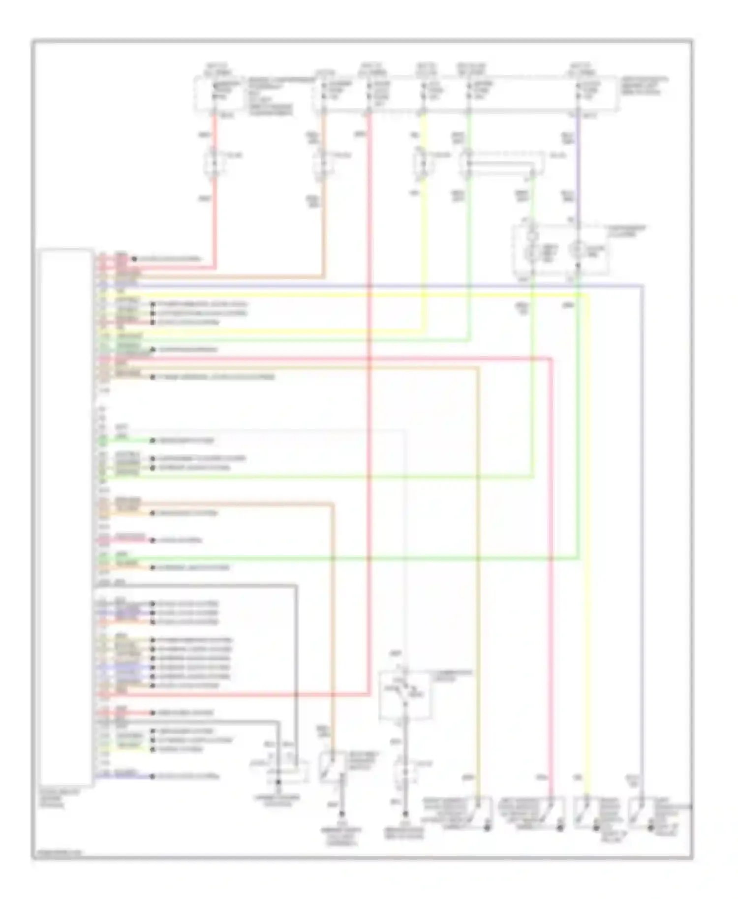 Wiring diagram door locks system door locks system door locks system for Kia Sedona I (1998-2006) (1 of 2)