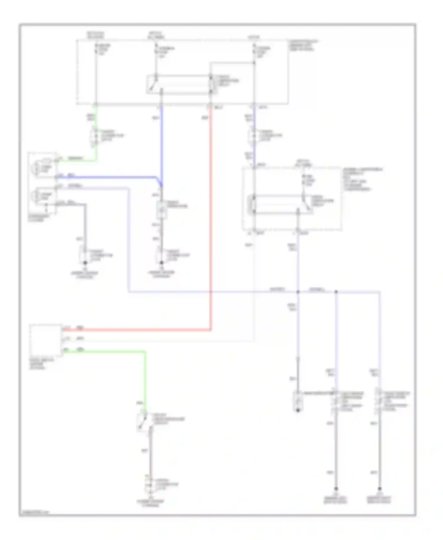 Wiring diagram front defroster relay for Kia Sedona I (1998-2006) (1 of 3)