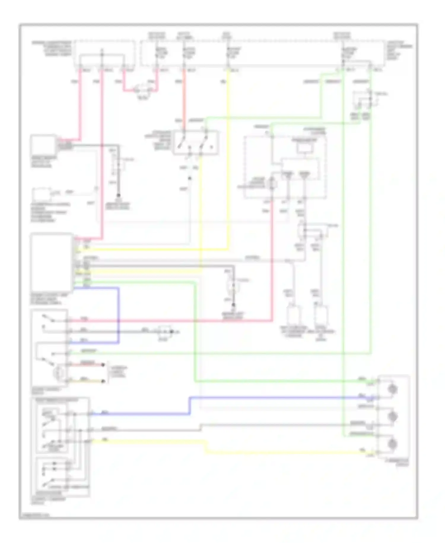 Wiring diagram cancel left remocon switch cruise control command switch for Kia Sedona I (1998-2006)