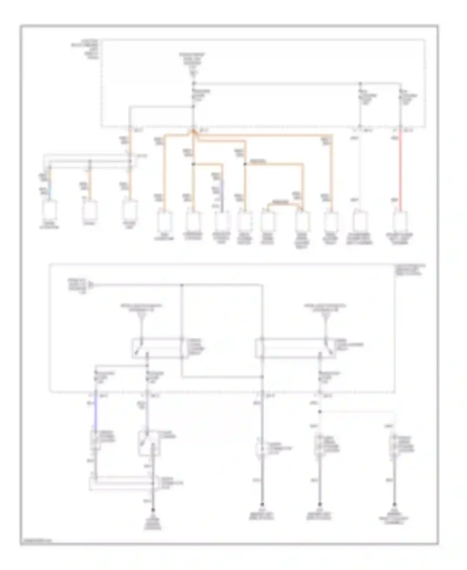 Wiring diagram mode actuator for Kia Sedona I (1998-2006) (2 of 2)