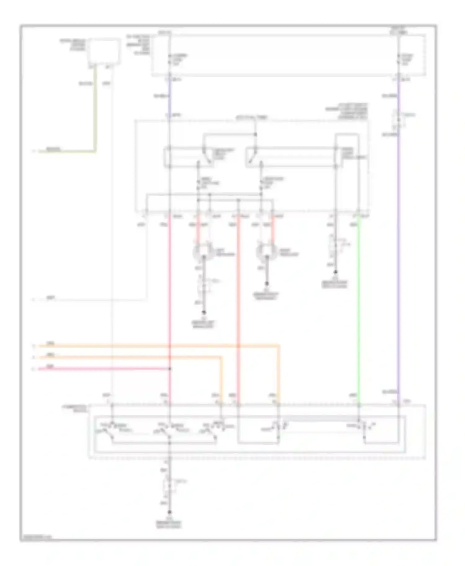 Wiring diagram jb-16 for Kia Sedona I (1998-2006)
