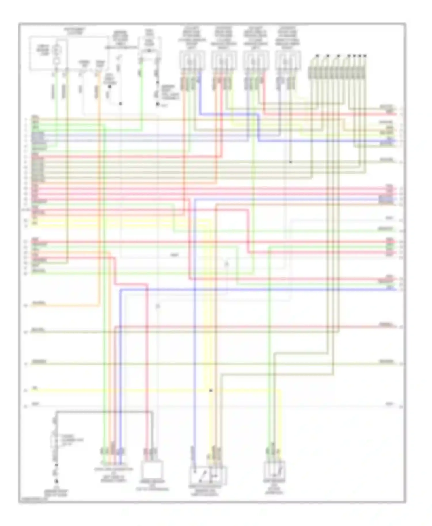 Wiring diagram check engine lamp for Kia Sedona I (1998-2006)