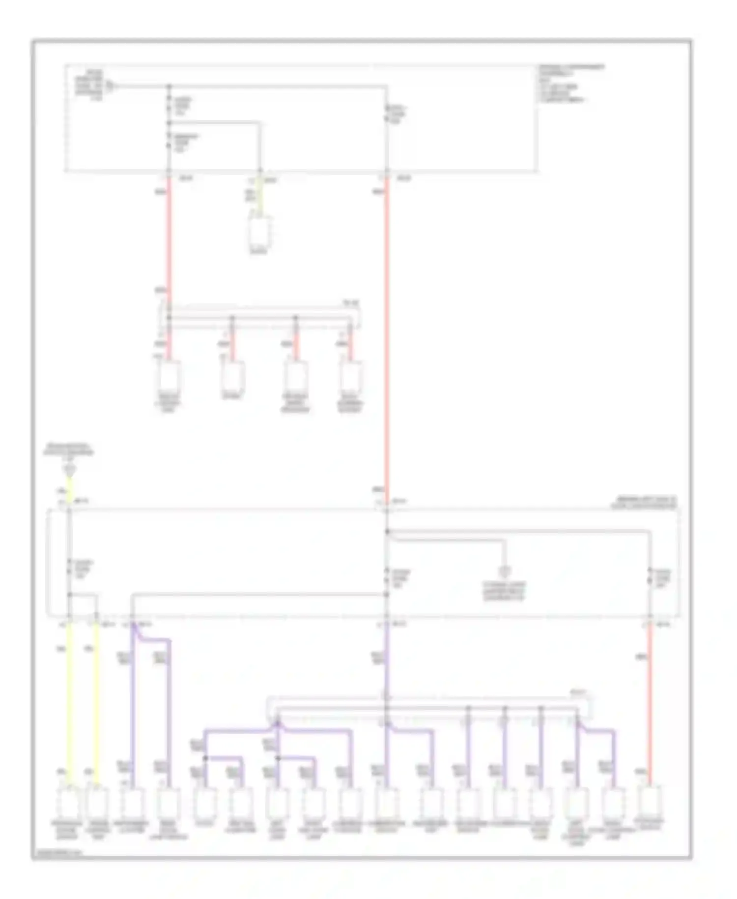 Wiring diagram overhead console for Kia Sedona I (1998-2006) (3 of 6)