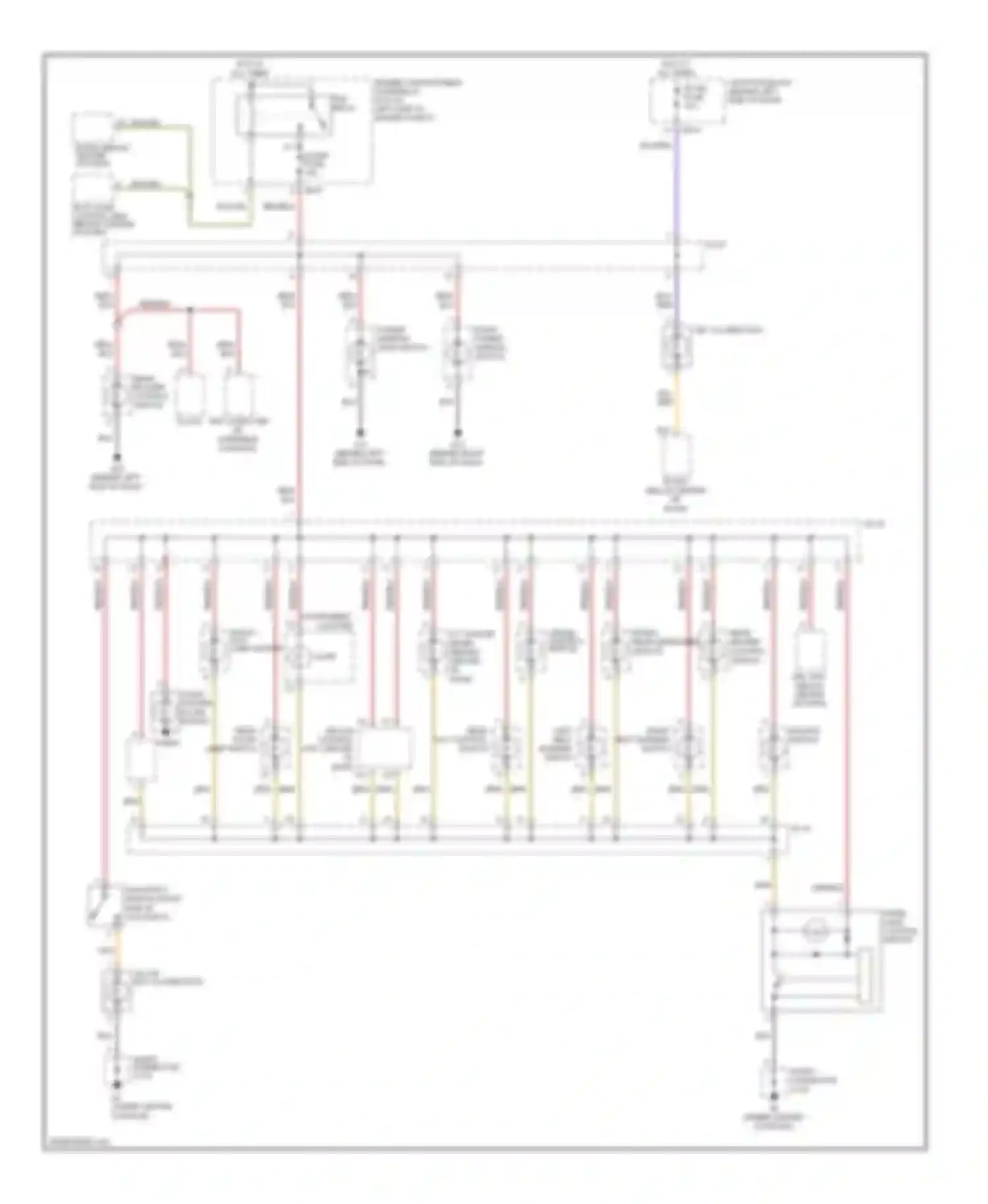 Wiring diagram panel light control switch for Kia Sedona I (1998-2006) (2 of 2)