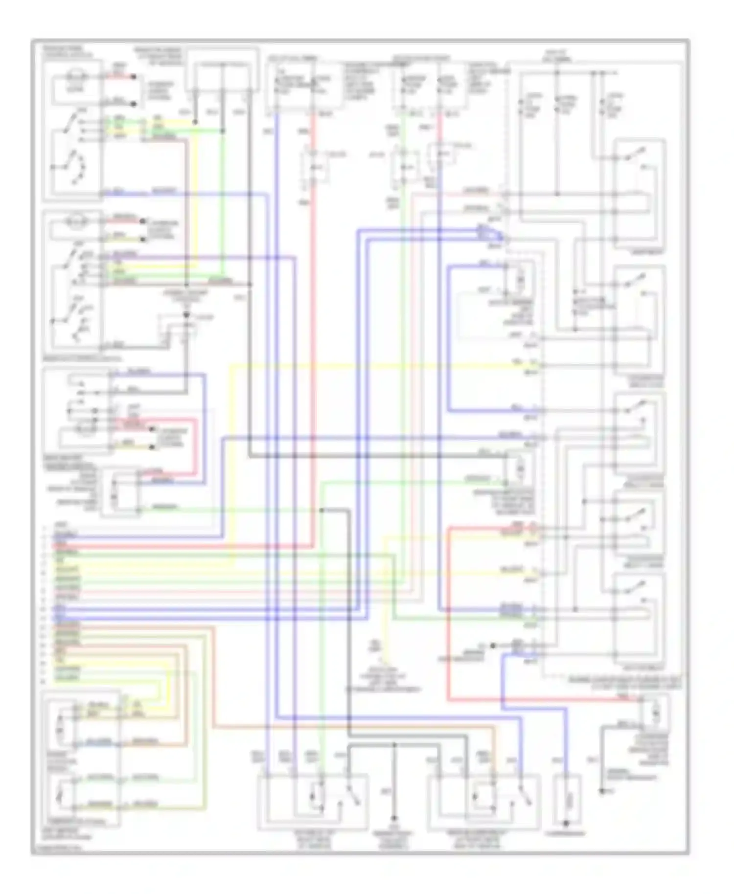 Wiring diagram r/ heater fuse memory fuse for Kia Sedona I (1998-2006)