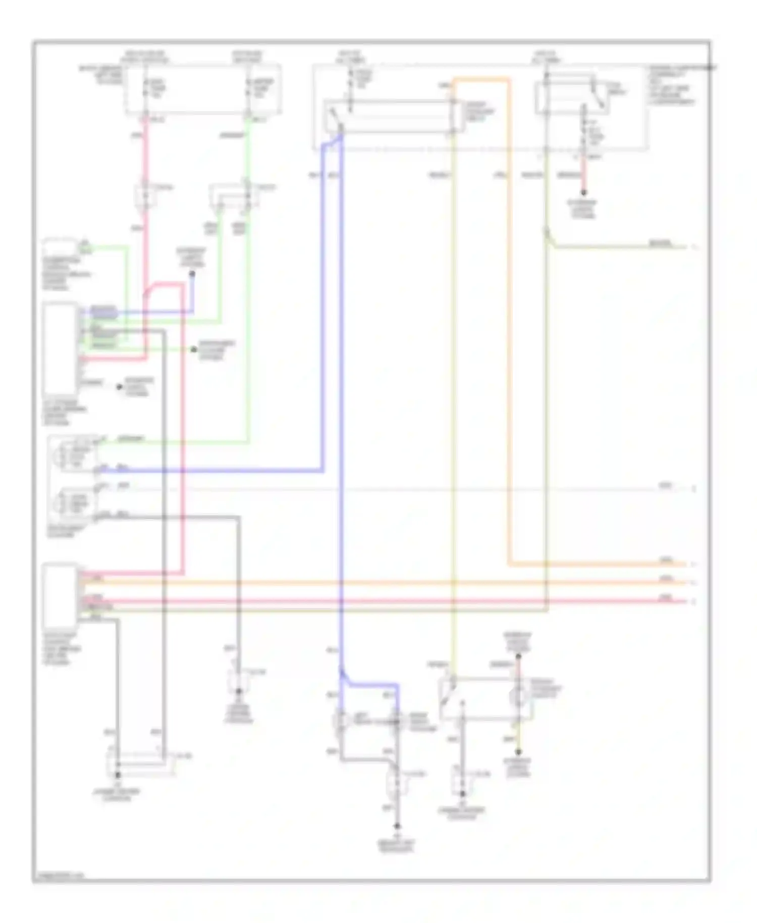 Wiring diagram red/blk for Kia Sedona I (1998-2006) (2 of 22)