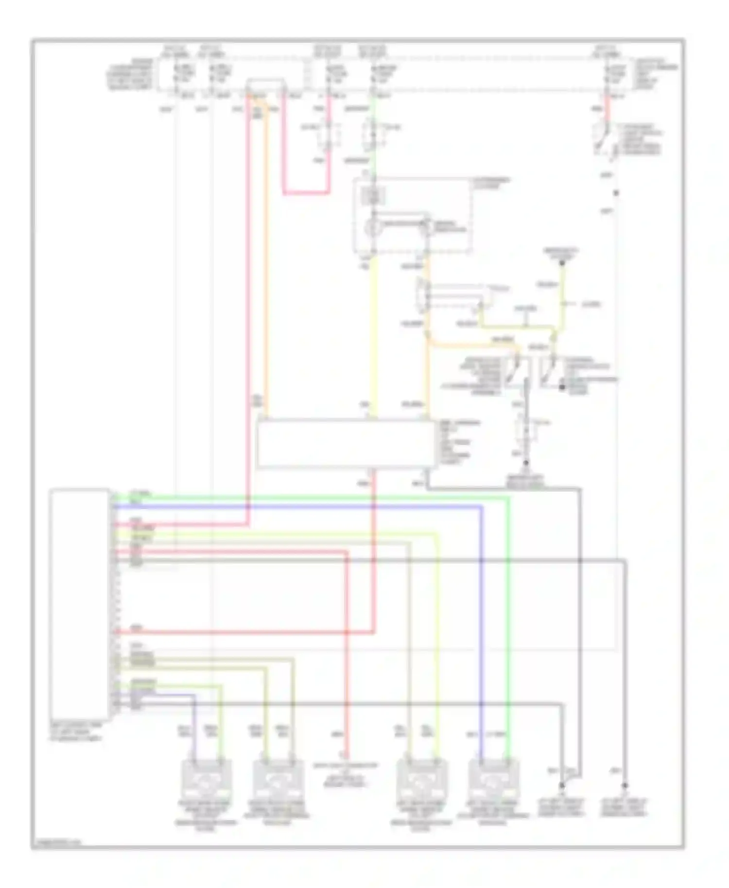 Wiring diagram w/o drl for Kia Sedona I (1998-2006) (1 of 3)