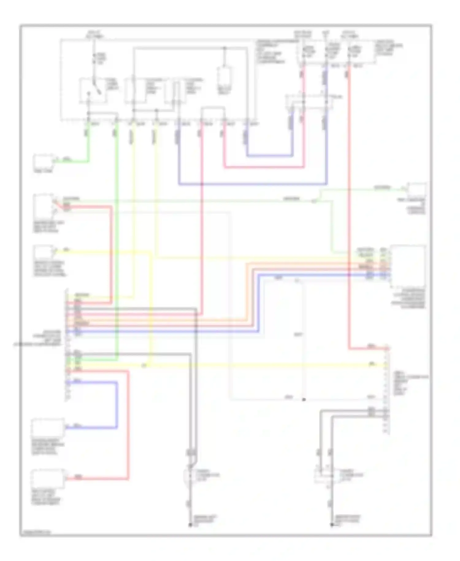 Wiring diagram yel for Kia Sedona I (1998-2006) (5 of 43)