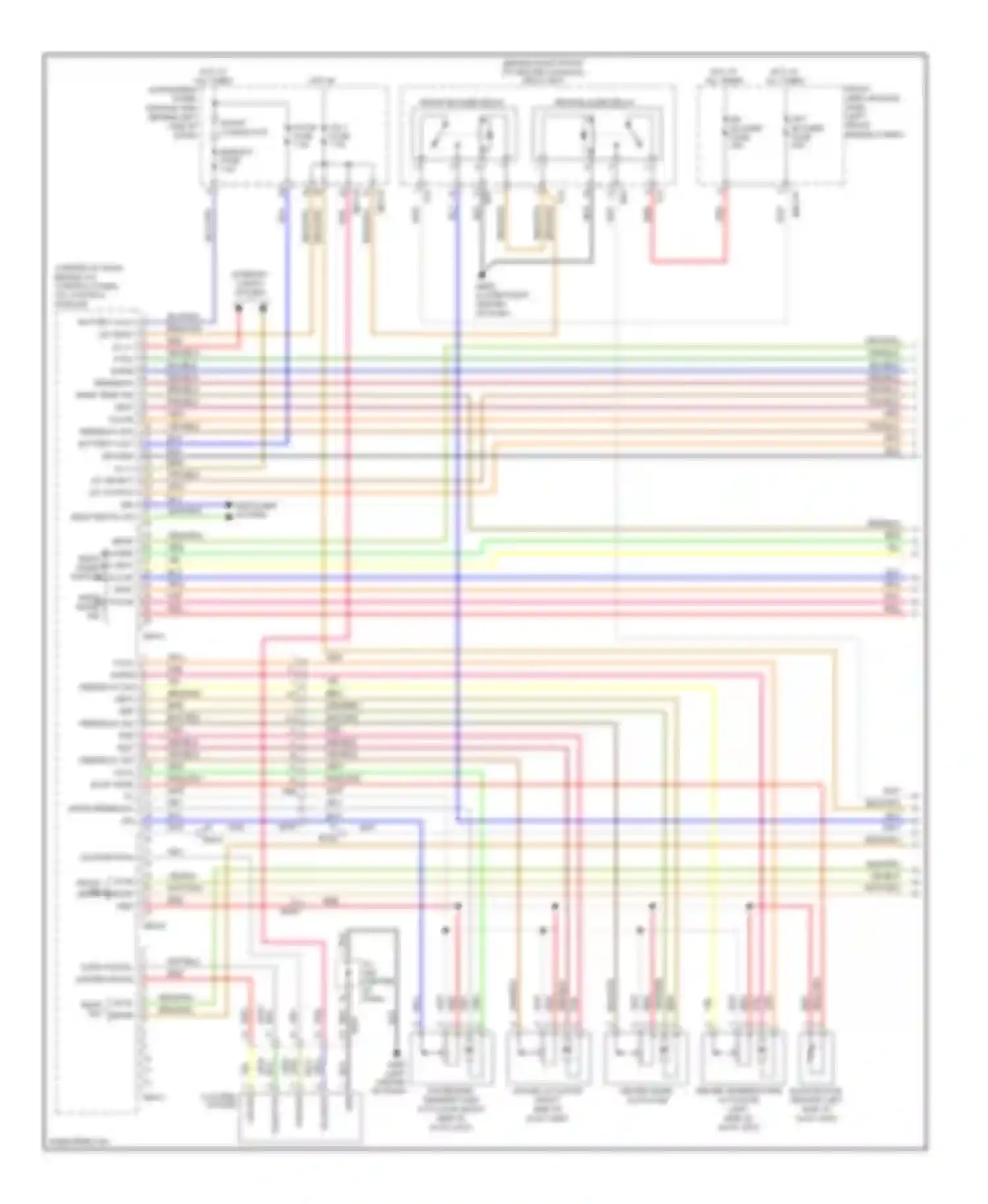 Sedona Kia II facelift (2010-2014): Automatic a/c circuit (1 of 3)
