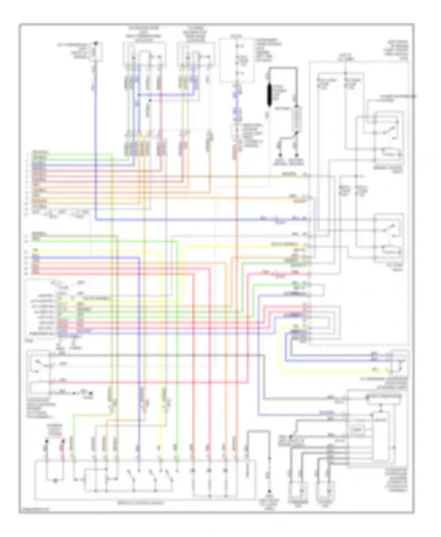 Sedona Kia II facelift (2010-2014): Manual a/c circuit (2 of 2)