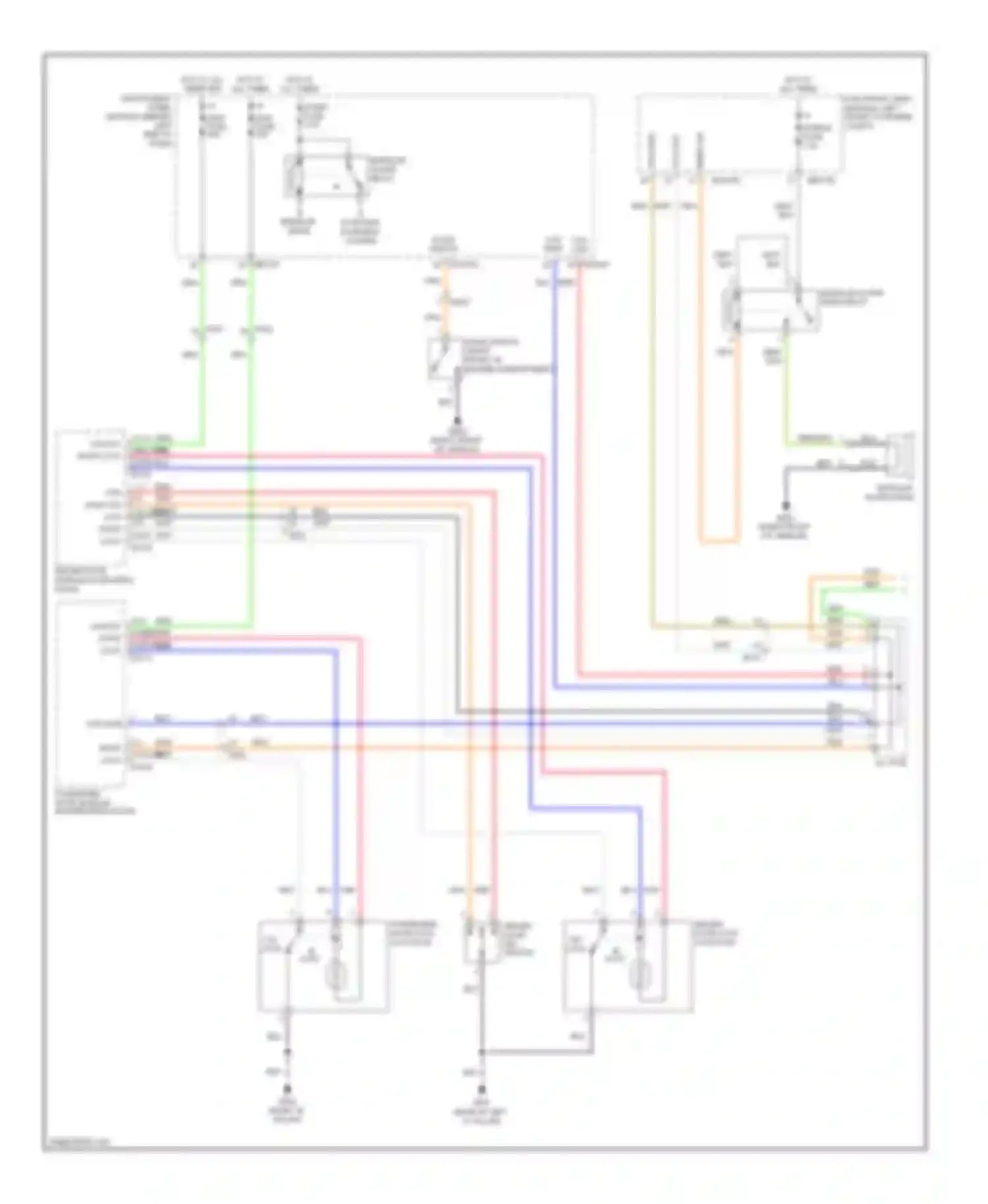 Sedona Kia II facelift (2010-2014): Forced entry circuit (1 of 2)