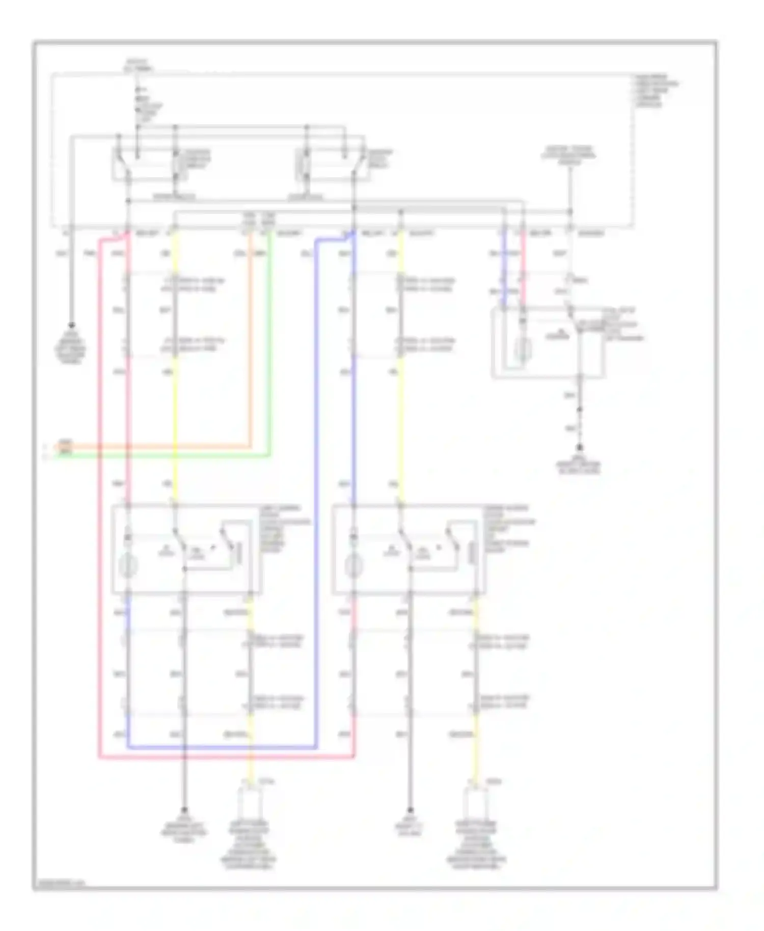 Sedona Kia II facelift (2010-2014): Forced entry circuit (2 of 2)